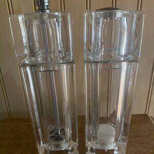 Lucite salt and pepper mill by (Farberware).